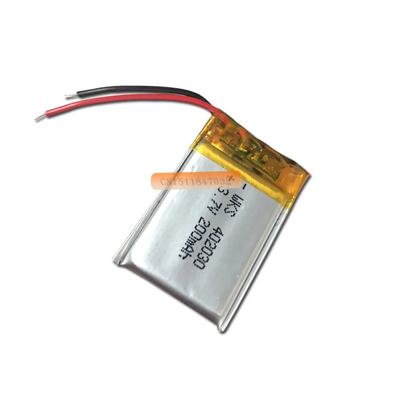 Бесплатная доставка 10 шт./лот 3 7 в литиевая батарея 200 мАч 402030 042030 GPS