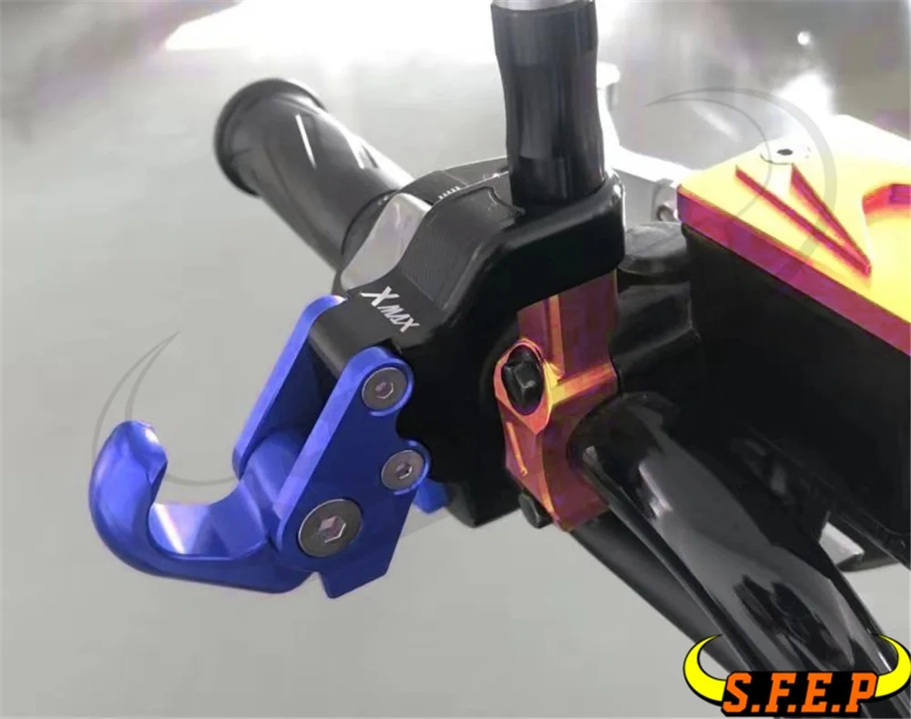 Мотоцикл с ЧПУ Алюминиевый сплав багажные крючки шлем боковое зеркало крюк