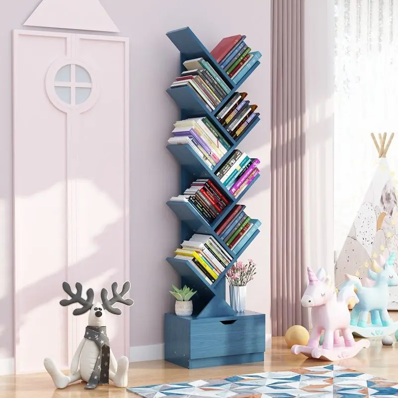 

Tree-Shape Book Shelf Study Room Bookcase Wood Storage Rack Bookshelf Display Cabinet Półka na książki w kształcie drzewa
