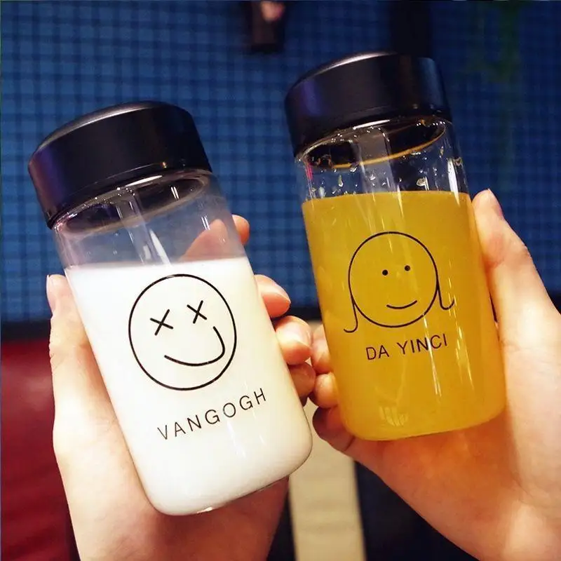 Чашка Женская Студенческая Корейская версия Милая стеклянная мужская пара чашек