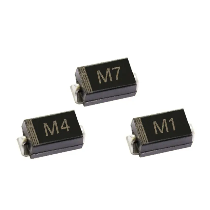 50 шт. SMD выпрямительный диод M7F M7 M4 M2 M1 1A с алюминиевой крышкой 50В 100V 200V 400V 600V 800V 1000V