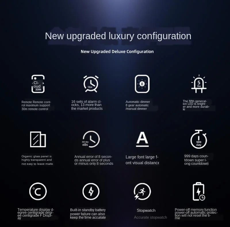 WiFi светодиодный электронный настенные часы современный минималистичный