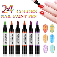 1pc nail polish pen one step nail gel pen soak off uv led nail varnish nail art tool no base and top coat needed paint pen