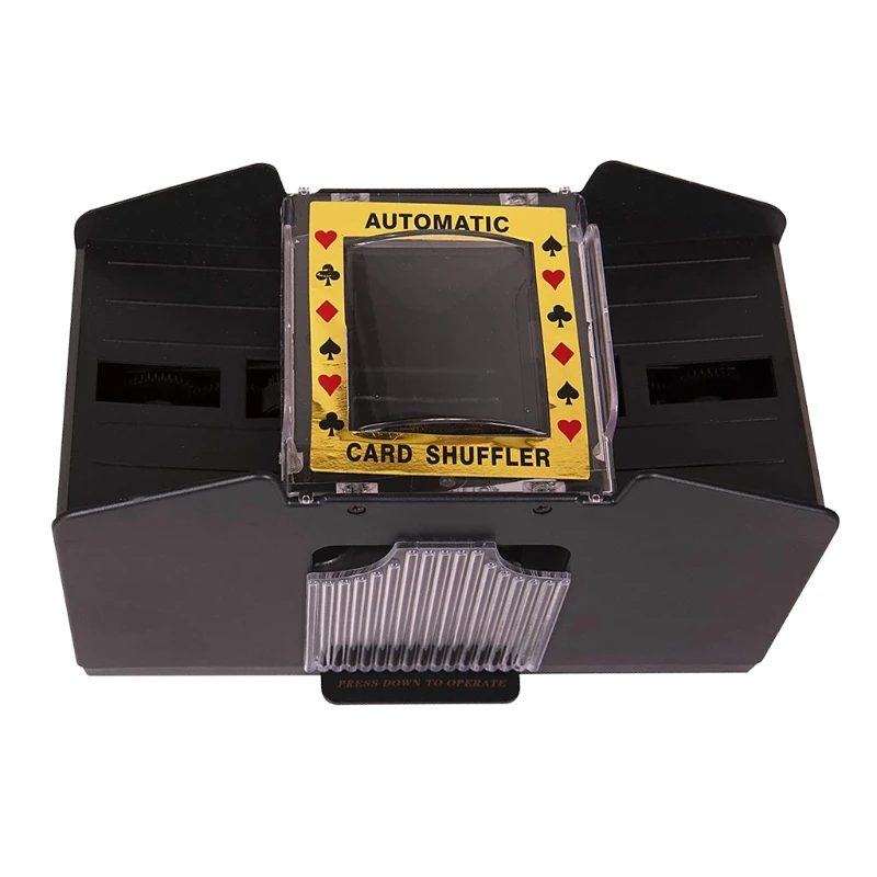 

Electronic Poker Shuffler Battery Operated Card Game 4 Decks of Card Shuffler Poker Card Board Game Automatic Shuffler