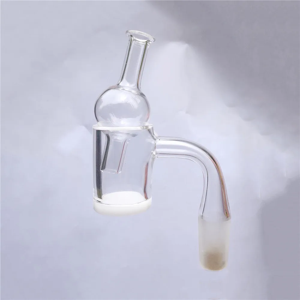 

OD 25mm Beveled Edge Top 4mm Thick Opaque Bottom Quartz Tube with Ball Carb Cap 10mm 14mm 18mm Joint for Daily Necessities