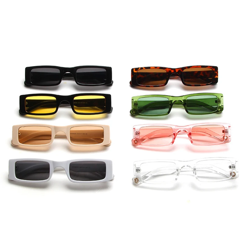

OIMG Brand Small Sunglasses Men Women Vintage Narrow Frame Rectangle Sun Glasses Ladies Trendy Shades Outdoor UV400 Eyewear
