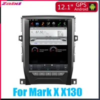 zaixi 12 1 vertical screen android car gps multimedia video radio player in dash for toyota mark x x130 20112013 car navigaton