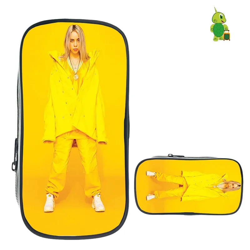 26 Billie Eilish пеналы для девочек-подростков, косметички, школьные принадлежности, канцелярские принадлежности, сумка для хранения, Billie Eilish, хип-хоп, косметичка - Цвет: 26