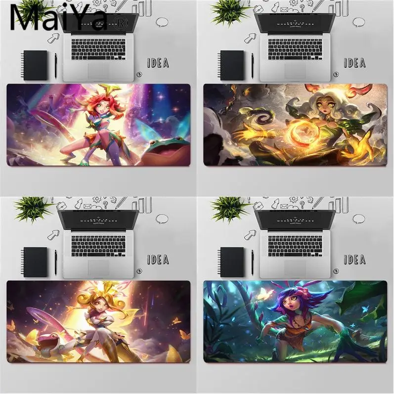 

Maiya High Quality League of Legends Neeko Rubber Mouse Durable Desktop Mousepad Free Shipping Large Mouse Pad Keyboards Mat