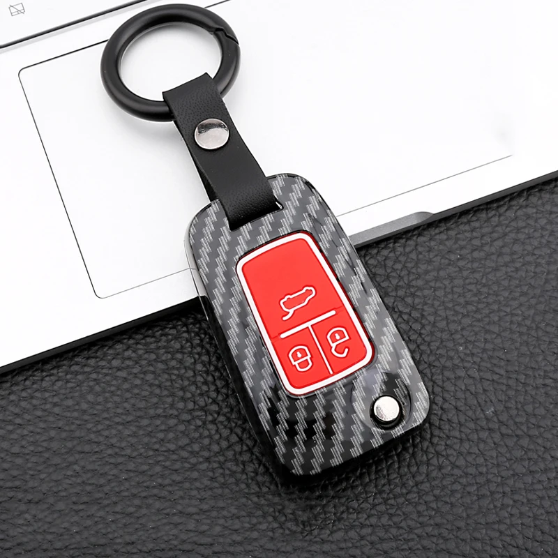 Чехол для автомобильного ключа с узором из углеродного волокна Chevrolet Buick Cruze Aveo Trax