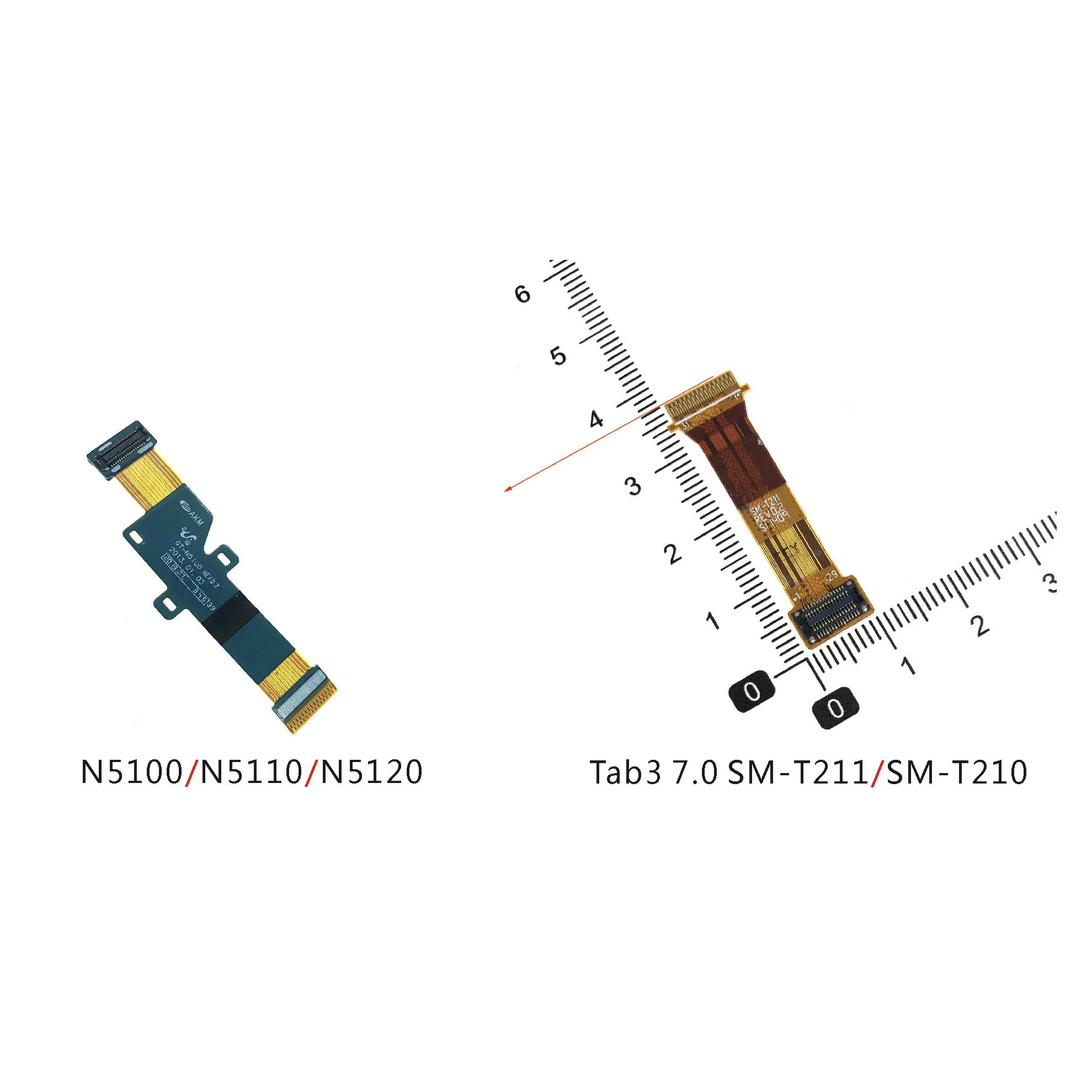 

LCD Mainboard Display Connector Flex Cable For Samsung Tab 3 7.0 SM-T211 SM-T210 T211 T210 N5100 N5110 N5120 Part