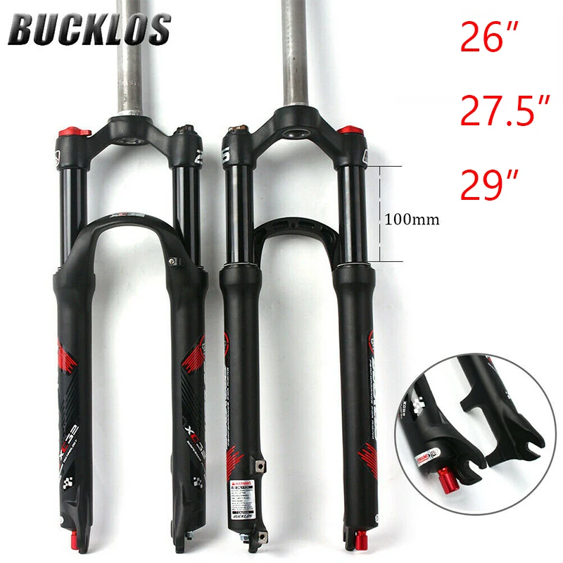 Вилка для горного велосипеда 100 мм путешествий отскок предварительная нагрузка