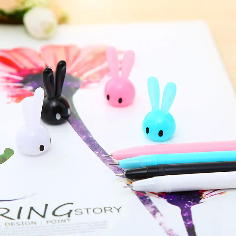 Корейский Kawai кролик гелевая ручка Kawaii мультфильм животное канцелярские товары