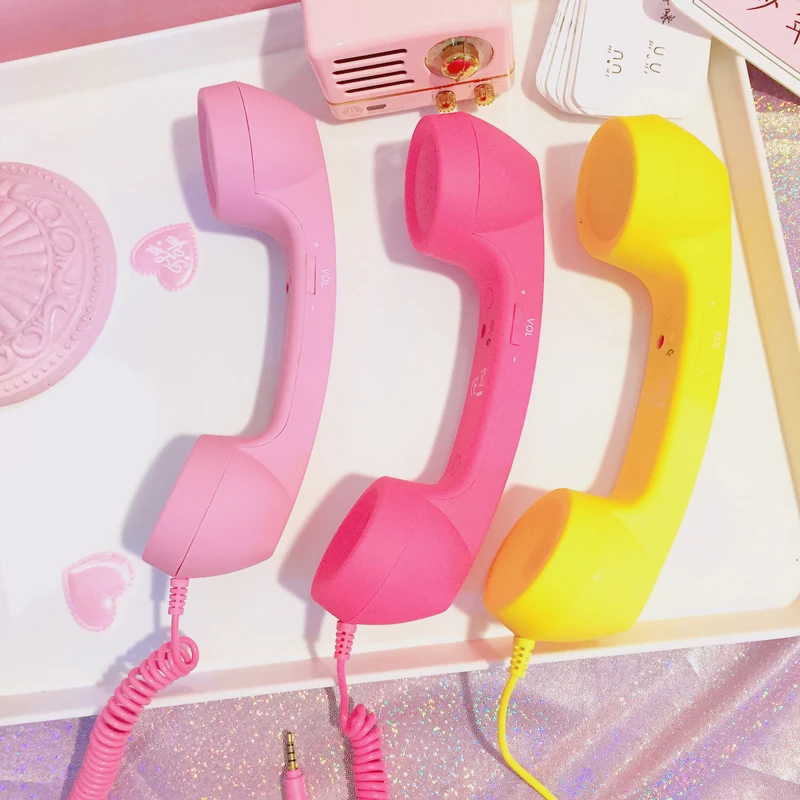 Новое поступление ретро 3 5 мм телефонная трубка мини микрофон динамик телефонный