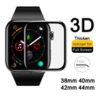 Защитная пленка для Apple Watch, закаленное 3D стекло 44 мм 42 мм 40 мм 38 мм, для iWatch Series 4 3 2 1