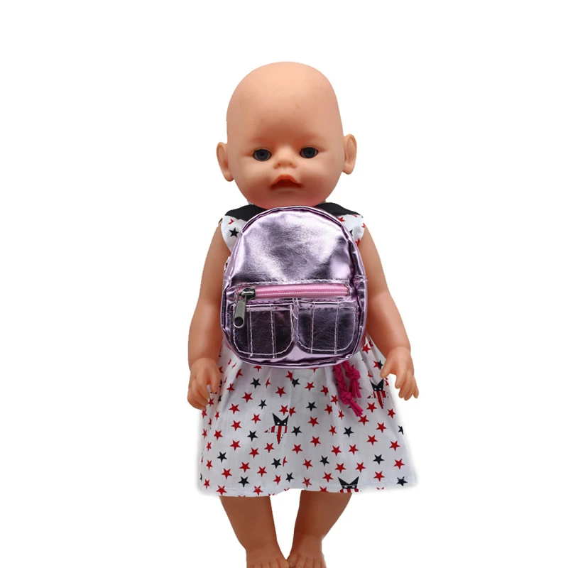 

Doll Backpack Childern Toys Bag Doll Clothes for 18 Inch American&43cm Baby Reborn Doll Accessories Doll Customizing Supplies