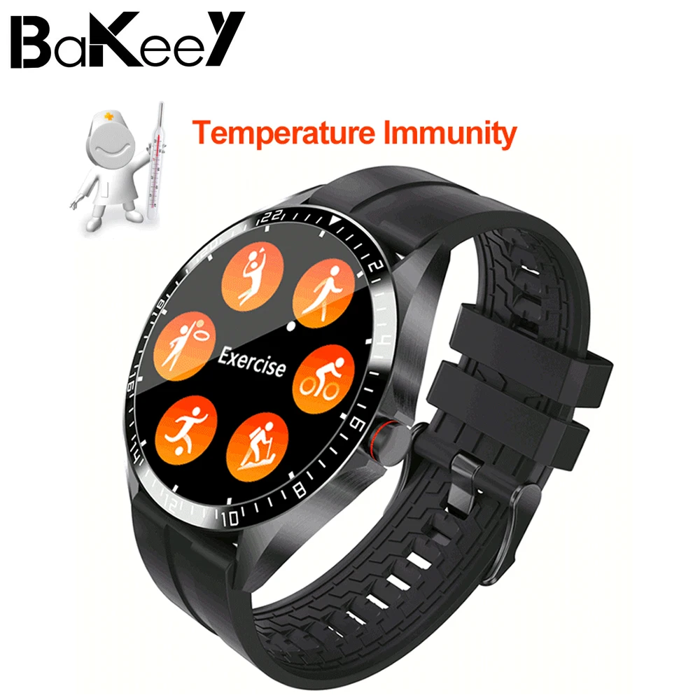 Умные часы Bakeey GW16T с круглым сенсорным экраном термометром и монитором кровяного