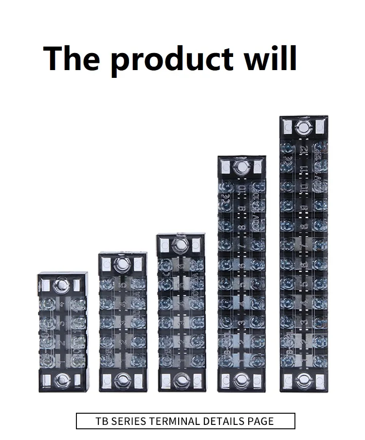 

Terminal row of TB - 2503/2504/2505/2506/2508/2510/2512 wire connector