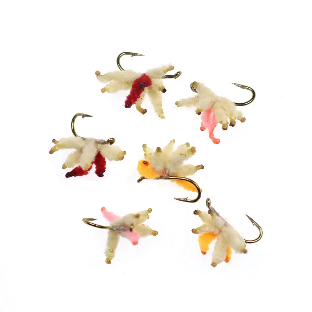 6 шт. Размер 18 искусственные личинки муха хлебница кластерная приманка разные