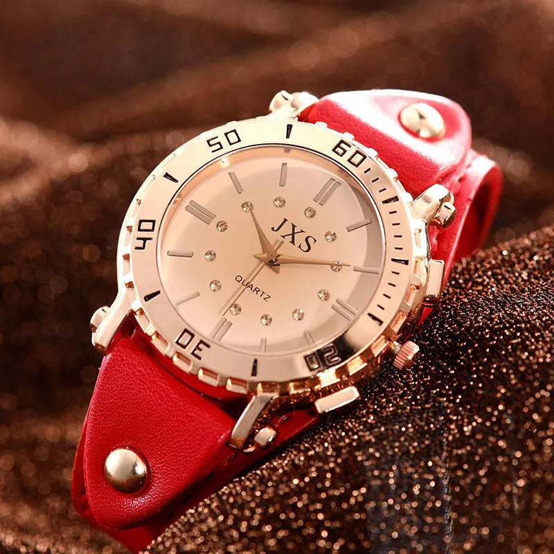 Роскошные женские кварцевые часы высококачественные водонепроницаемые с синим