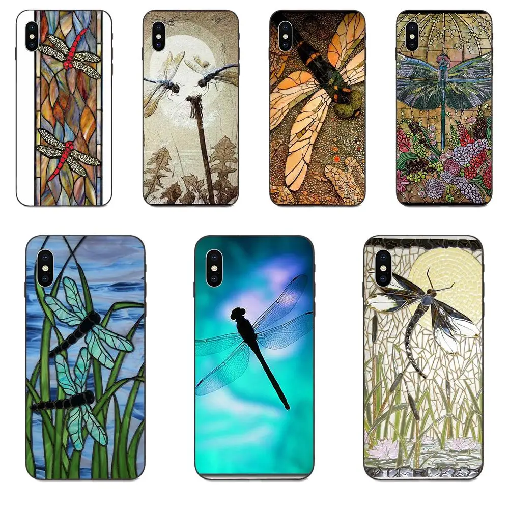 Дизайн стрекоза зум арт для Apple iPhone 4 4S 5 5S SE 6 6S 7 8 11 Plus X XS Max XR Pro Tpu Мягкий резиновый чехол