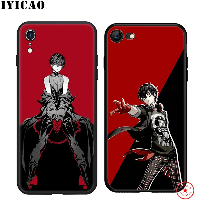 IYICAO P5 P Persona 5 мягкий чехол для телефона iPhone 11 Pro XR X XS Max 6 6S 7 8 Plus 5S SE силиконовый TPU |