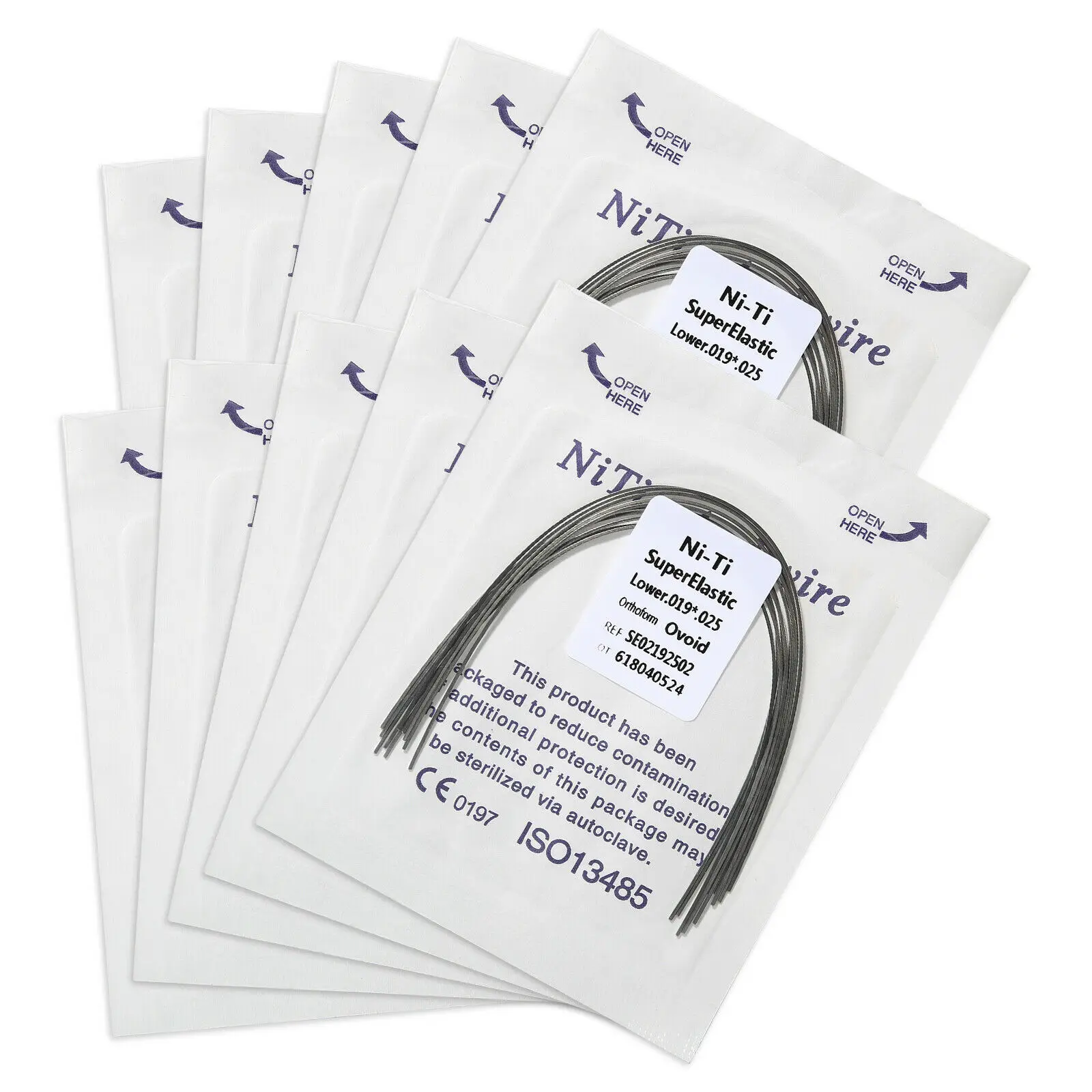 500 шт. зубные ортодонтические круглые супер эластичные изогнутые провода для