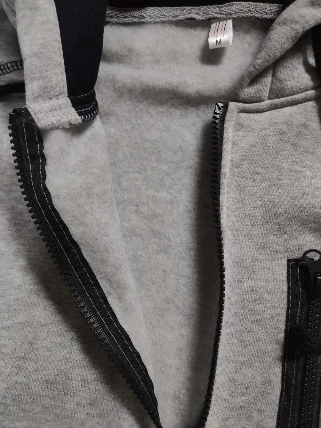 

New Fashion Brand Tracksuit Mens Casual Zipper Jacket and Black Pant Sportsuit Cotton Zipper Hoodie Outfit Suit