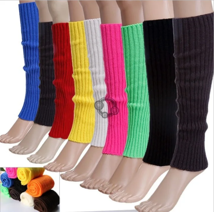 

Winter Leg Warmers Women Knee High Knit Boot Cuffs Cotton Solid Color Knee Sock Leg Warmers Been Warmers Foot Warmers Long Socks
