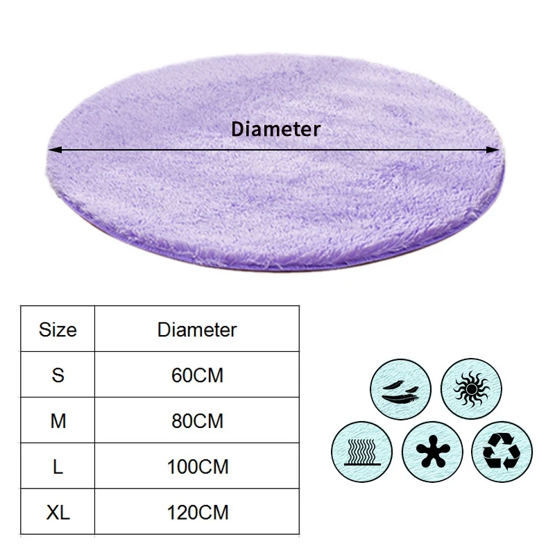 Круглые коврики INS для гостиной спальни ворсистые в скандинавском стиле домашний