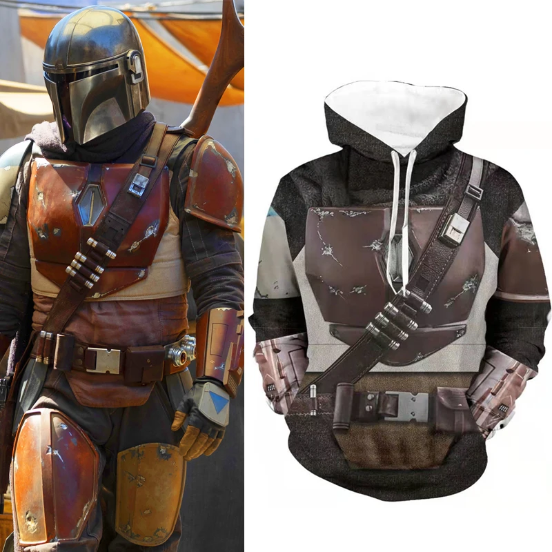 Мандалорский Боба Фетт Толстовка Косплей костюмы унисекс Хэллоуин костюм