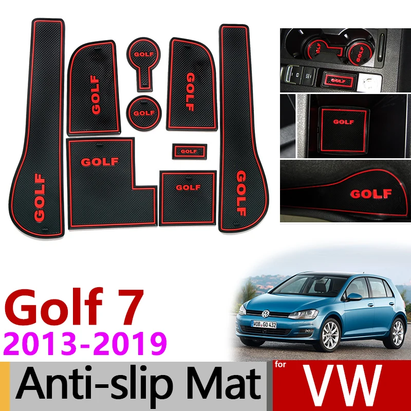 Противоскользящий коврик для ворот резиновая подставка для VW Golf 7 MK7 2013 Volkswagen аксессуары наклейки для автомобиля
