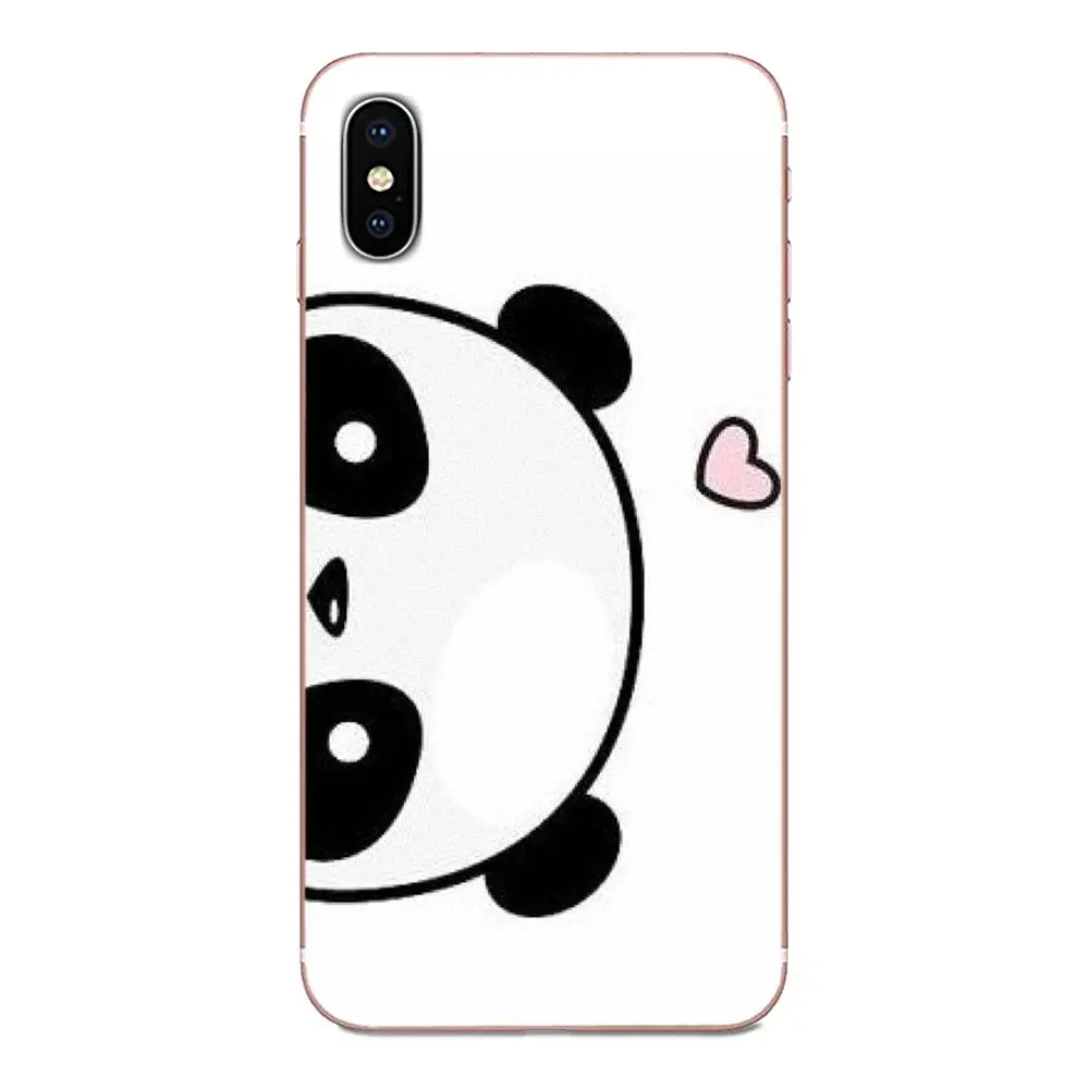 Милый мультфильм животных панда Черный Белый для Sony Xperia Z Z1 Z2 Z3 Z4 Z5 compact Mini M2 M4 M5 T3 E3
