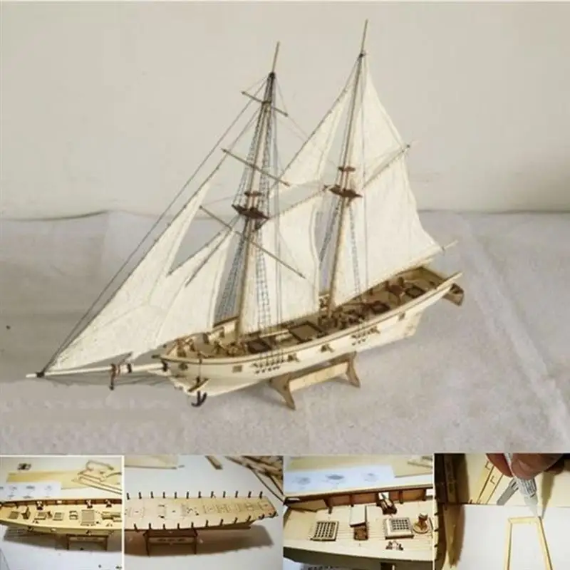 

Масштаб 1:100, сборные строительные комплекты, модель корабля, деревянная парусная лодка, игрушки, модель парусного судна, сборный деревянный комплект «сделай сам», деревянные ремесла для детей
