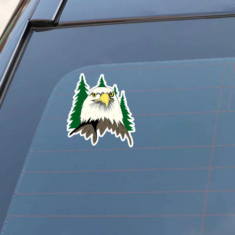 EBdecal Cartoon Forest Eagles Head Colored Decor For Auto Car/Bumper/Window/Wall Decal Sticker Decals DIY CT11467 | Автомобили и