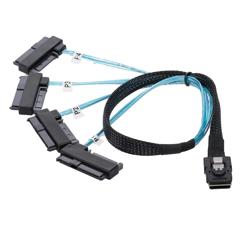 

Chenyang 50CM 4 SFF-8482 Target SAS Hard Disk and SATA to 36P Mini SAS SFF-8087 Host Cable