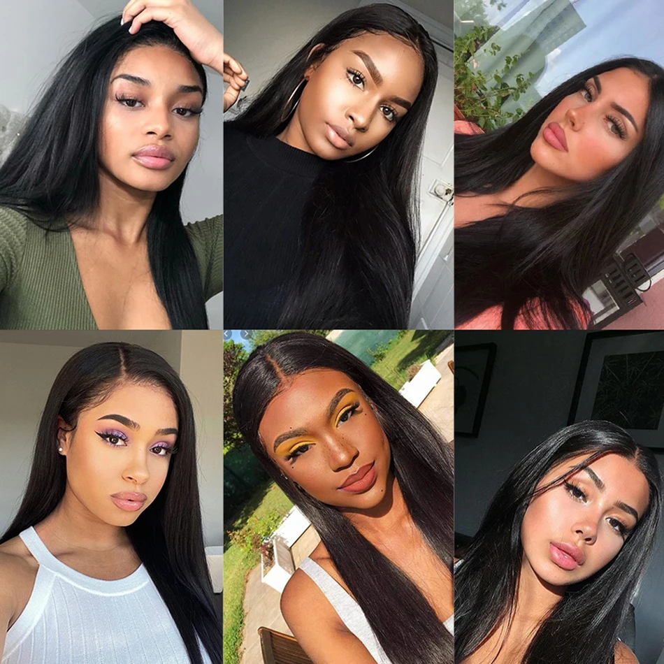 

Brazilian Straight Hair Bundles Wonder Beauty Brazilian Hair Weave Bundles 1/3/4 Pcs Natural Black Remy Human Hair Extenstion