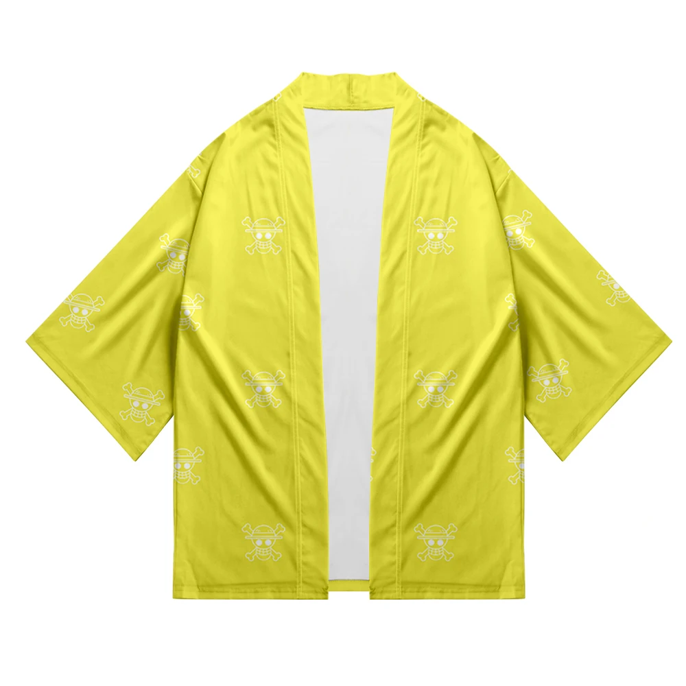 One Piece Japanese Kimono new print Luffy Cardigan Cosplay Shirt Summer Kawai One Piece Kimono cardigan samurai costume clothing