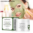 Глиняная маска с зеленым деревом чая, средство для удаления угрей на лице, маска для лечения акне, Очищение лица, удаление черных точек, уход за кожей