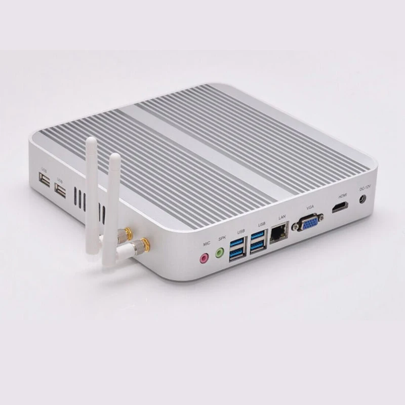 Intel Hanswell I5 4200U HD Графика 4400 безвентиляторный Barebone Мини ПК с ОС Windows 7 win8 win10 4K VGA HDMI