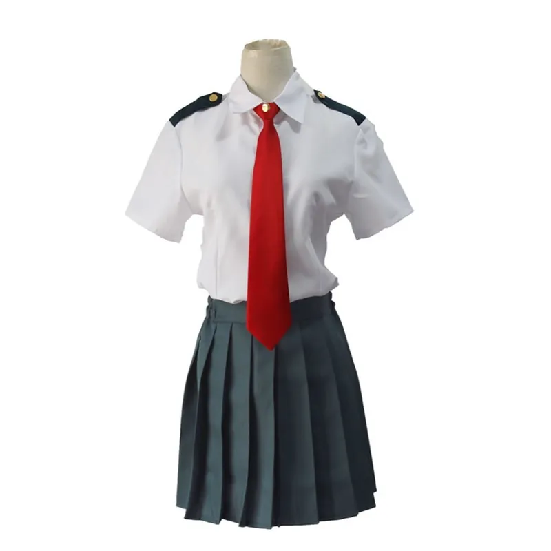 Костюм мидории изуку для косплея летняя школьная форма Boku No Hero Academia OCHACO URARAKA