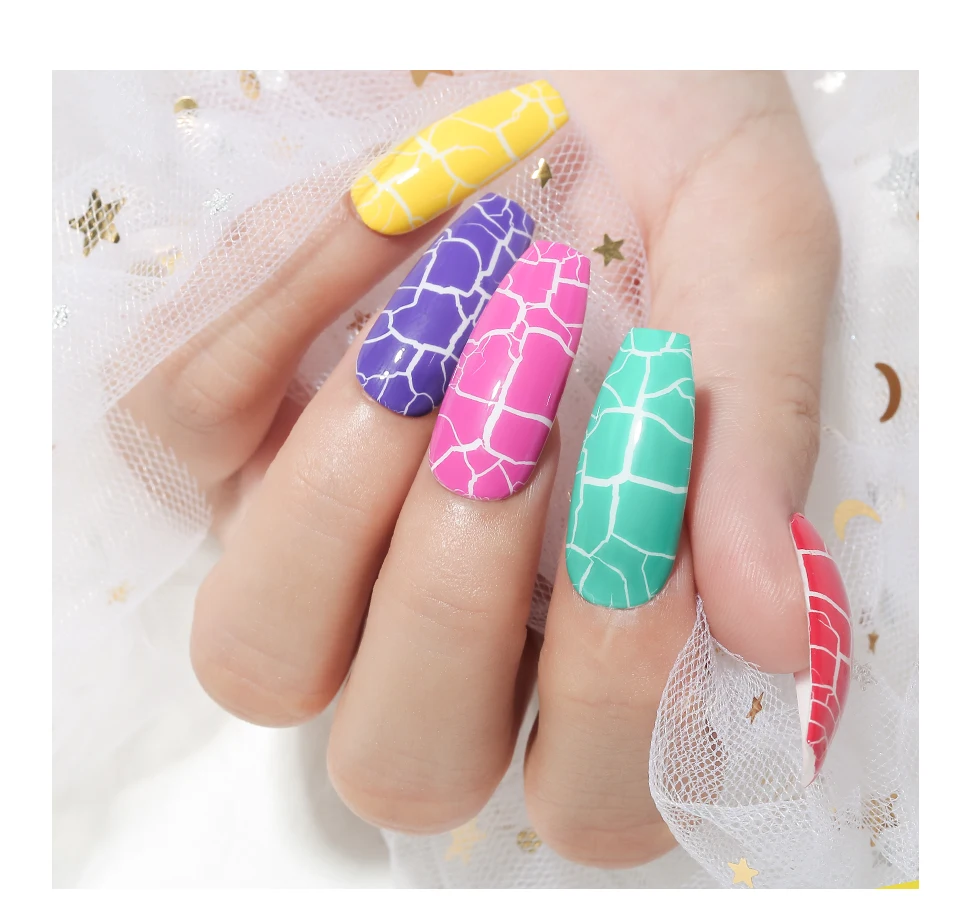 Azure beauty Crackle дизайн ногтей светодиодный гель лак замочить от длительного действия УФ-гель ноготь с эффектом трещин Гель-лак Полупостоянный Гибридный лак