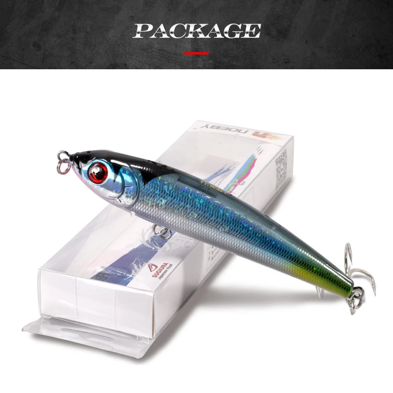 

Noeby pencil lure stickbaits Leurr sea fishing seabass 160mm 97.5g Sinking 0.8-2.6m blue fish swimming hard bait lures nbl9062