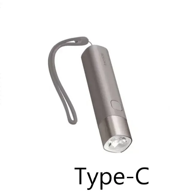 Type-C Purple Xiaomi SOLOVE X3 X3S USB Перезаряжаемый яркий EDC фонарик 3000 мАч Внешний аккумулятор портативный мини светодиодный фонарь для наружного велосипеда - Цвет: Type-C Purple