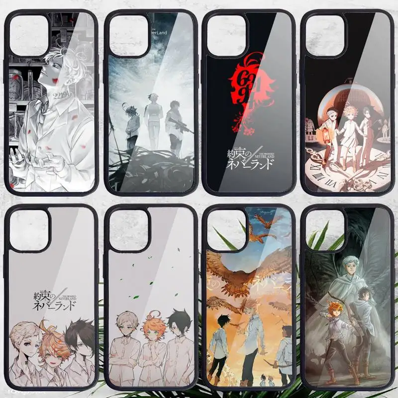 

Anime The Promised Neverland Phone Case PC for iPhone 11 12 pro XS MAX 8 7 6 6S Plus X 5S SE 2020 XR