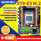 Материнская плата X79 LGA 2011, поддержка E5, двухканальная USB2.0 PCI-E NVME M.2 SSD DDR3, поддержка REG ECC, десктопная материнская плата
