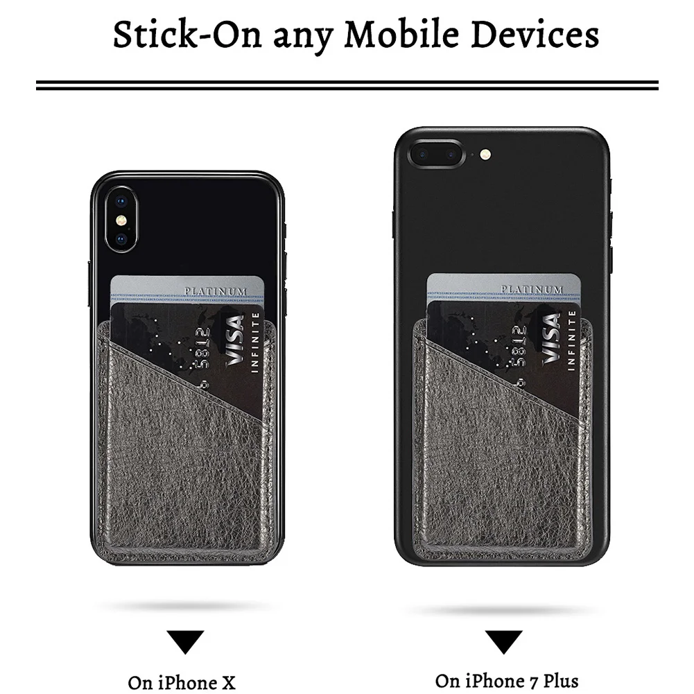 Бумажник двухслойные вставки сзади твердый Карманный кожаный мини чехол палка