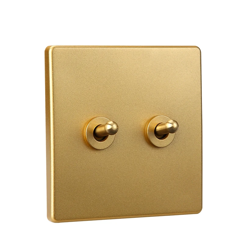 Винтажный латунный рычажный переключатель на 1-4 клавиши двухсторонний