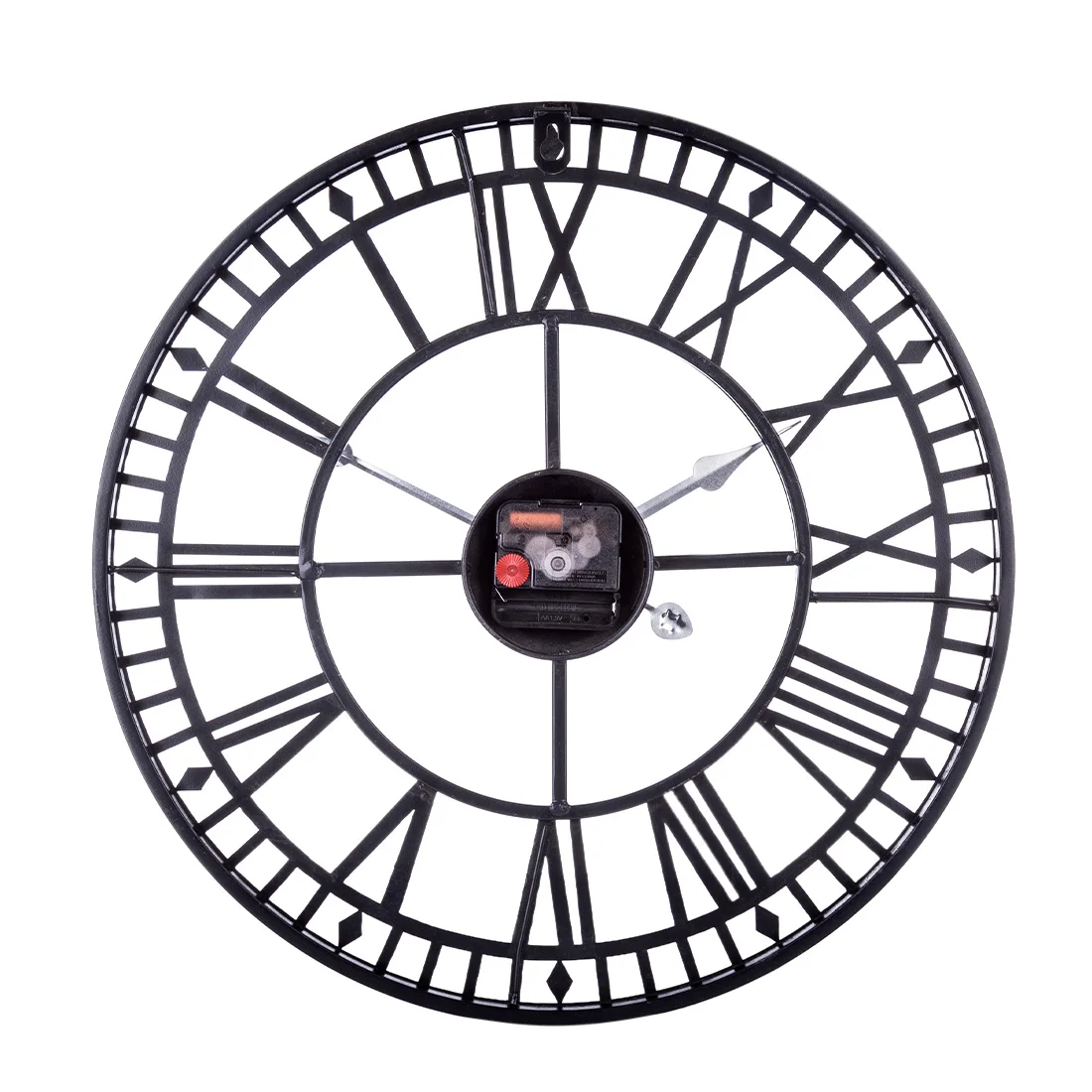 Горячие 16 дюймов 40 см железные полые настенные часы римские цифры бесшумные