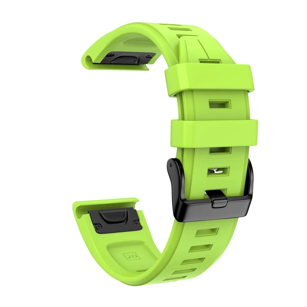 Green Для Garmin fenix 6 S/6 Spro умный ремень браслет аксессуары замена силиконового смарт-запястья для Garmin fenix 6 S/6 Spro# H15 - Цвет: Green